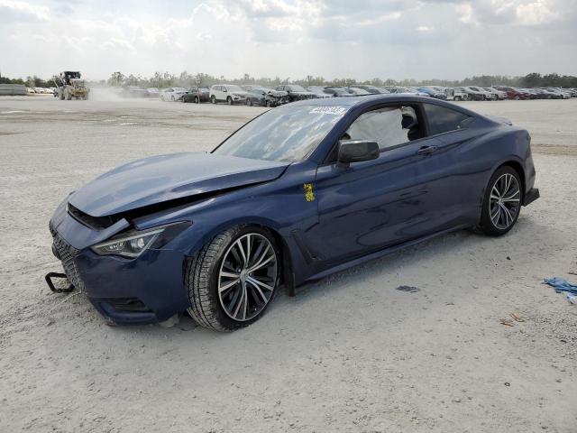 JN1EV7EK7JM342858 - 2018 INFINITI Q60 LUXE 300 BLUE photo 1