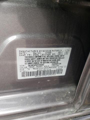 3N1AB7AP0FY294942 - 2015 NISSAN SENTRA S GRAY photo 12