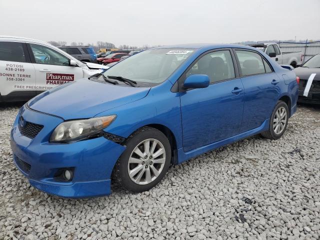 1NXBU4EE0AZ216574 - 2010 TOYOTA COROLLA BASE BLUE photo 1