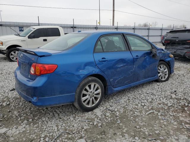 1NXBU4EE0AZ216574 - 2010 TOYOTA COROLLA BASE BLUE photo 3