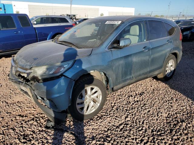 2HKRM3H54FH558443 - 2015 HONDA CR-V EX TEAL photo 1