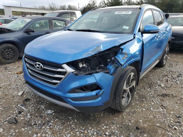 KM8J33A23JU696422 - 2018 HYUNDAI TUCSON VALUE BLUE photo 1