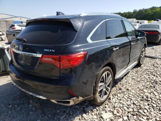 5FRYD3H88HB000830 - 2017 ACURA MDX ADVANC BLACK photo 4