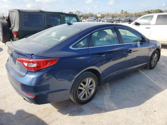 5NPE24AF5FH230638 - 2015 HYUNDAI SONATA SE BLUE photo 3