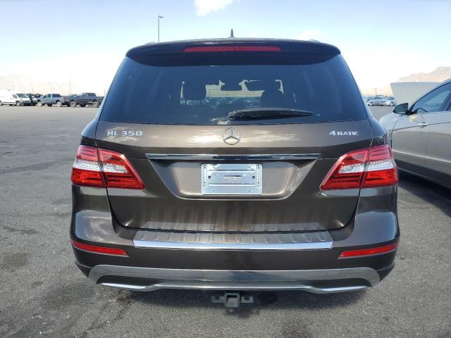 4JGDA5HB9EA383158 - 2014 MERCEDES-BENZ ML 350 4MATIC BROWN photo 6