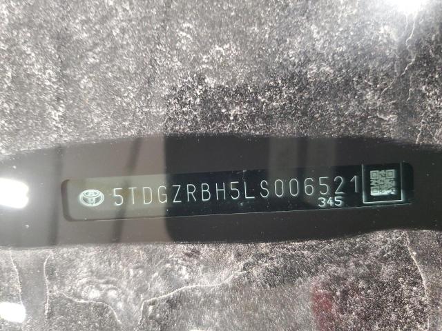 5TDGZRBH5LS006521 - 2020 TOYOTA HIGHLANDER XLE BLACK photo 13