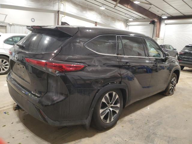 5TDGZRBH5LS006521 - 2020 TOYOTA HIGHLANDER XLE BLACK photo 3