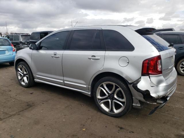 2FMDK3AK1BBB55456 - 2011 FORD EDGE SPORT SILVER photo 2