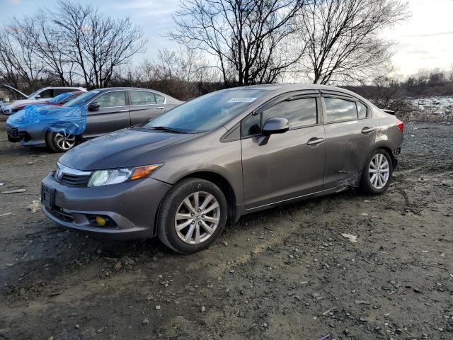 19XFB2F94CE329060 - 2012 HONDA CIVIC EXL ყავისფერი ფოტო 1