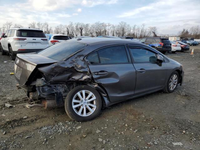 19XFB2F94CE329060 - 2012 HONDA CIVIC EXL ყავისფერი ფოტო 3