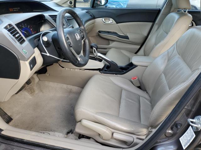 19XFB2F94CE329060 - 2012 HONDA CIVIC EXL ყავისფერი ფოტო 7