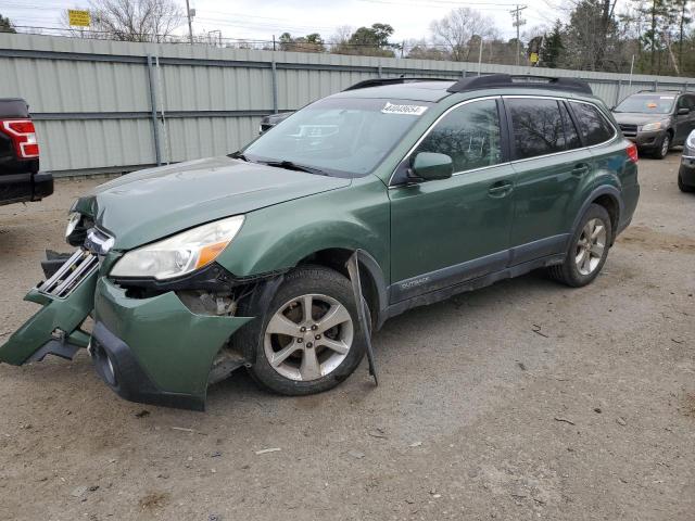 4S4BRCMC5E3323014 - 2014 SUBARU OUTBACK 2.5I LIMITED GREEN photo 1