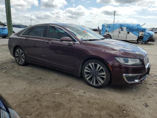 3LN6L5F9XHR621886 - 2017 LINCOLN MKZ RESERVE ბურგუნდია ფოტო 4
