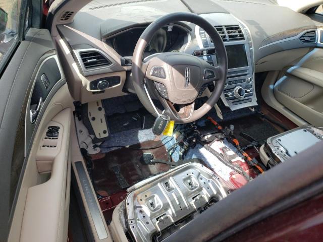 3LN6L5F9XHR621886 - 2017 LINCOLN MKZ RESERVE ბურგუნდია ფოტო 8