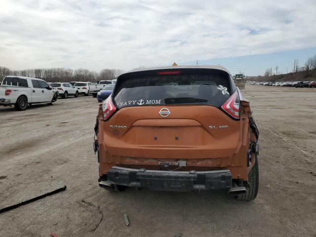 5N1AZ2MH2FN236095 - 2015 NISSAN MURANO S ORANGE photo 6