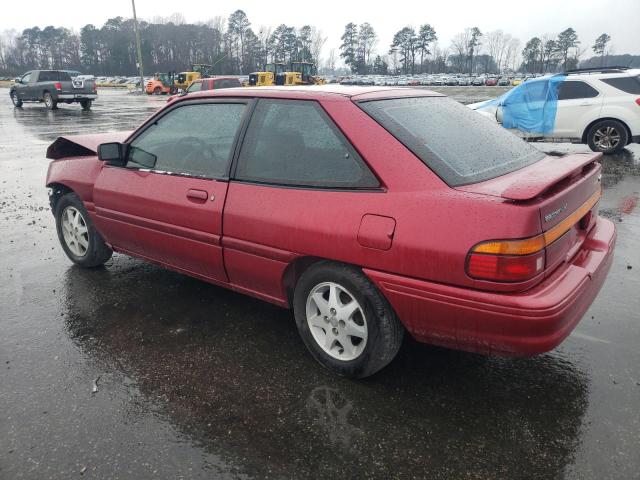 1FARP11J7RW335918 - 1994 FORD ESCORT LX BURGUNDY photo 2