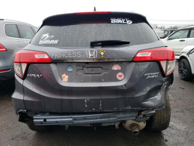 3CZRU6H15KG703212 - 2019 HONDA HR-V SPORT GRAY photo 6