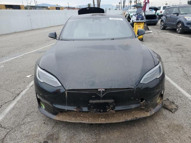 5YJSA1E52NF490658 - 2022 TESLA MODEL S შავი ფოტო 5