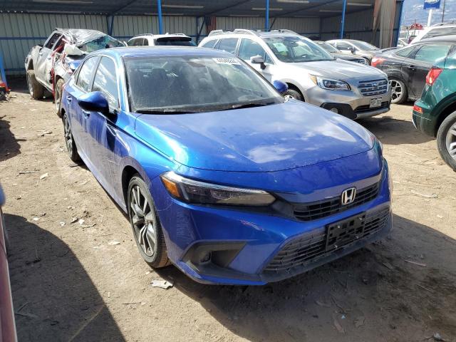 2HGFE1F73PH311127 - 2023 HONDA CIVIC EX BLUE photo 4