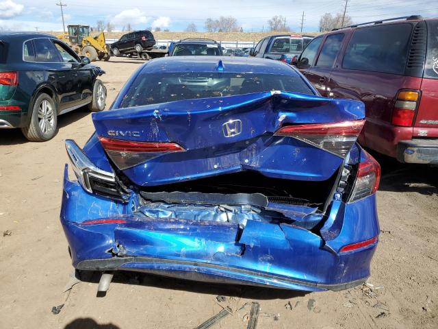 2HGFE1F73PH311127 - 2023 HONDA CIVIC EX BLUE photo 6