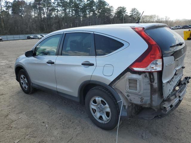 3CZRM3H3XEG717644 - 2014 HONDA CR-V LX SILVER photo 2