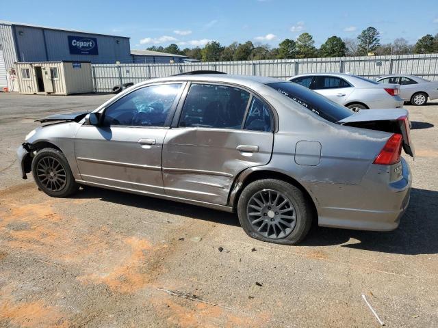 2HGES26754H565220 - 2004 HONDA CIVIC EX GRAY photo 2