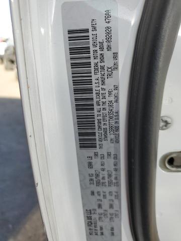 1C6RR7TTXKS541034 - 2019 RAM 1500 CLASS SLT 白色 照片 12