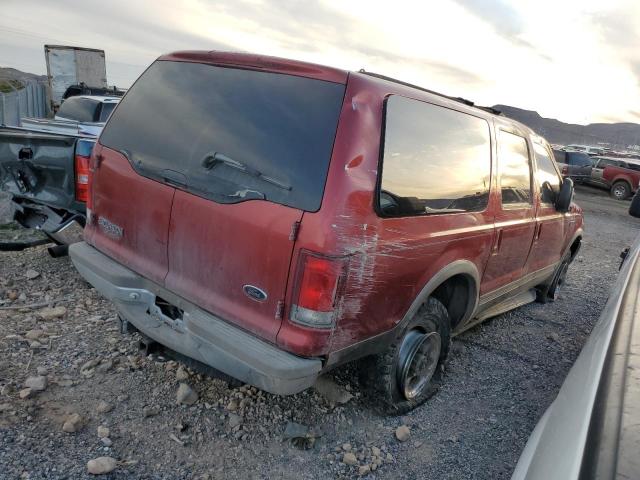 1FMSU43F6YEB25986 - 2000 FORD EXCURSION LIMITED RED photo 3