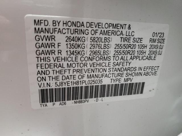 5J8YE1H81PL025035 - 2023 ACURA MDX ADVANCE WHITE photo 14