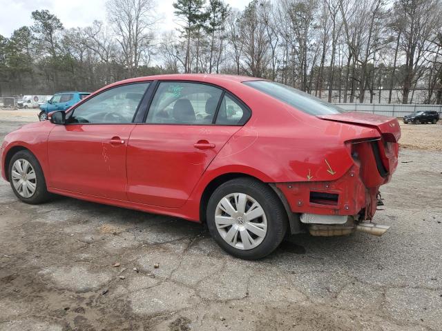 3VWDP7AJ5CM376799 - 2012 VOLKSWAGEN JETTA SE RED photo 2