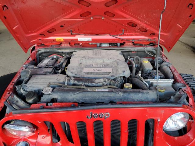 1C4AJWAG1FL567437 - 2015 JEEP WRANGLER SPORT RED photo 12