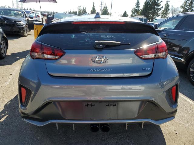 KMHTH6AB0KU005294 - 2019 HYUNDAI VELOSTER TURBO GRAY photo 6