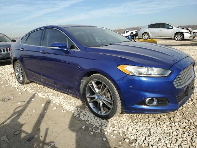 3FA6P0K91DR208112 - 2013 FORD FUSION TITANIUM BLUE photo 4