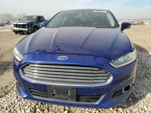 3FA6P0K91DR208112 - 2013 FORD FUSION TITANIUM BLUE photo 5