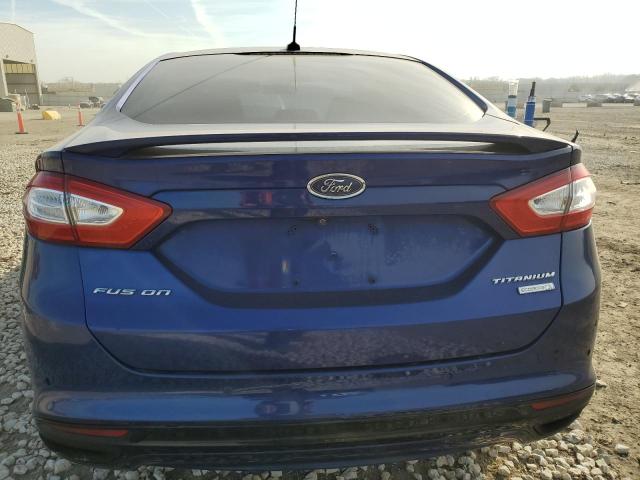 3FA6P0K91DR208112 - 2013 FORD FUSION TITANIUM BLUE photo 6