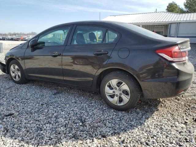 2HGFB2F57DH513896 - 2013 HONDA CIVIC LX CHARCOAL photo 2