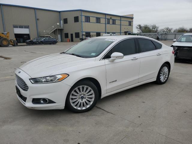 3FA6P0LU0DR342497 - 2013 FORD FUSION SE HYBRID WHITE photo 1