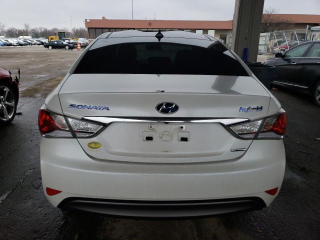 KMHEC4A46FA121300 - 2015 HYUNDAI SONATA HYBRID WHITE photo 6