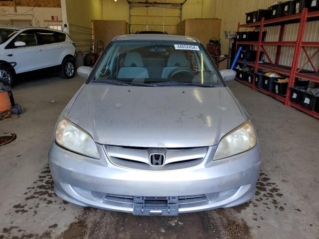 JHMES26745S001159 - 2005 HONDA CIVIC EX SILVER photo 5