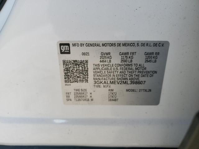 3GKALMEV2ML398607 - 2021 GMC TERRAIN SLE WHITE photo 13