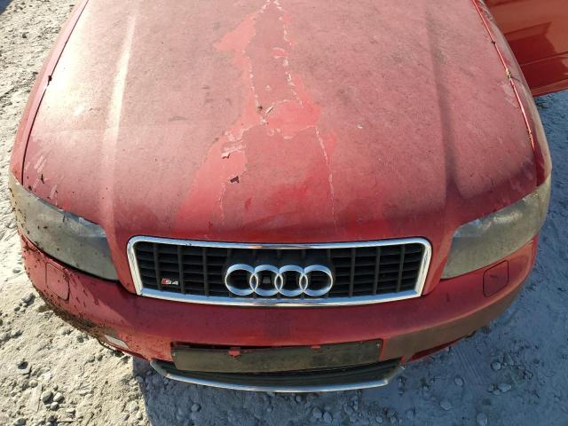 WAUPL68E94A127173 - 2004 AUDI S4 RED photo 11