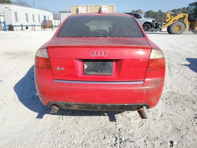 WAUPL68E94A127173 - 2004 AUDI S4 RED photo 6