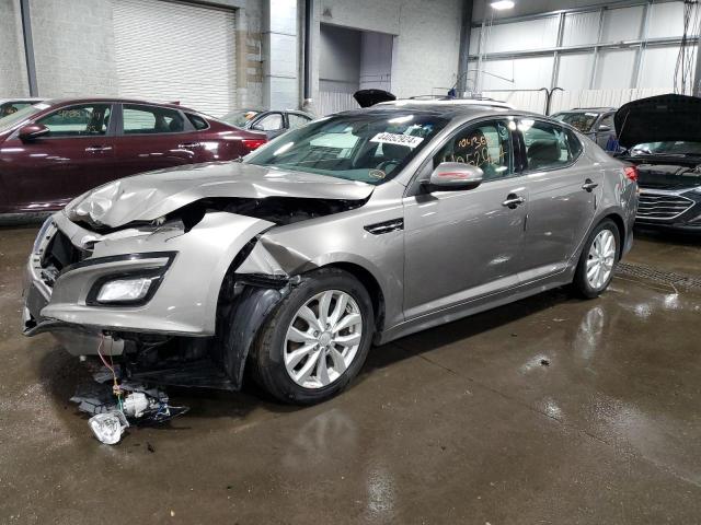 5XXGN4A76EG340889 - 2014 KIA OPTIMA EX GRAY photo 1