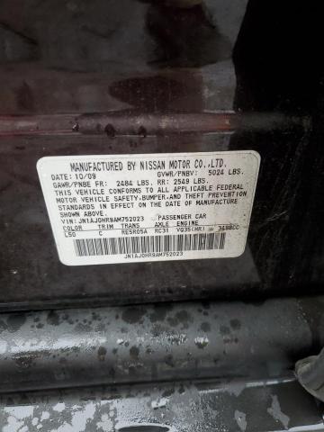 JN1AJ0HR9AM752023 - 2010 INFINITI EX35 BASE Մանուշակագույն լուսանկար 12