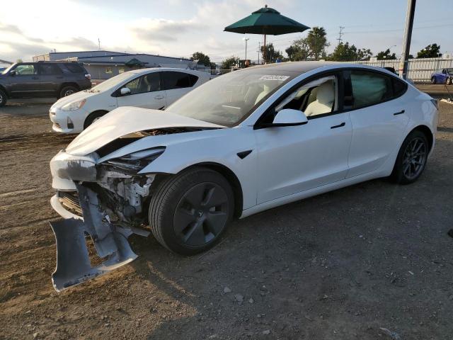 5YJ3E1EA0NF147997 - 2022 TESLA MODEL 3 WHITE photo 1