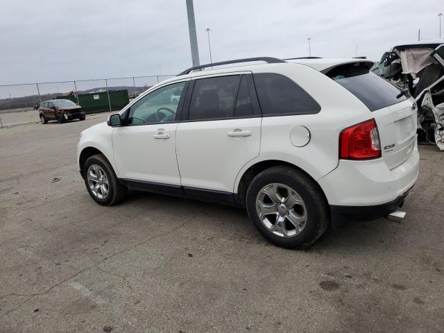 2FMDK3JC4DBC25589 - 2013 FORD EDGE SEL WHITE photo 2