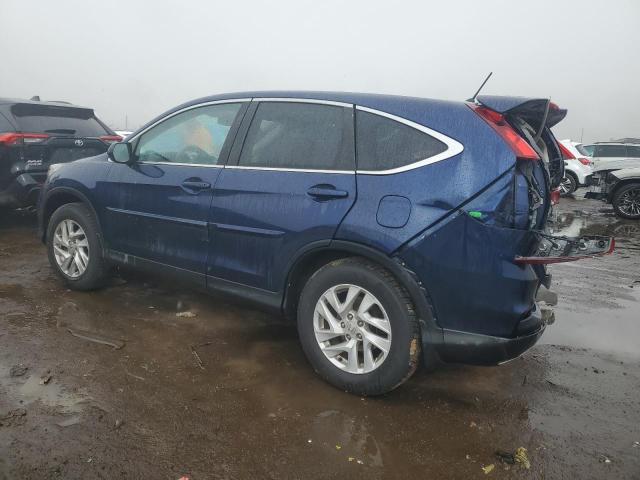 2HKRM4H55FH662221 - 2015 HONDA CR-V EX BLUE photo 2