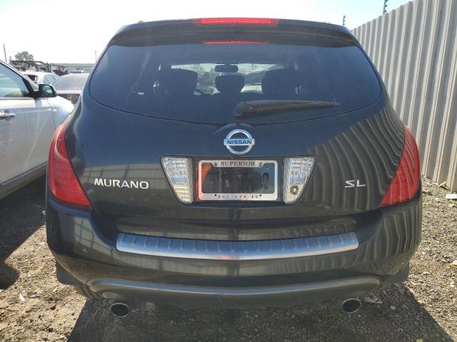 JN8AZ08T36W430348 - 2006 NISSAN MURANO SL BLACK photo 6