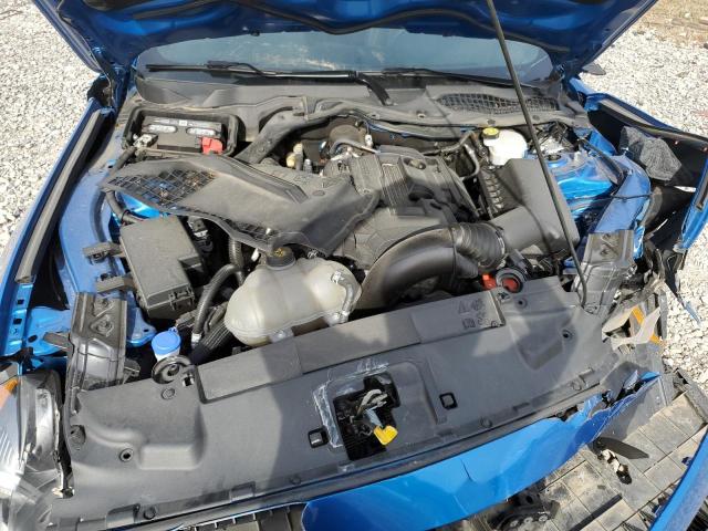 1FA6P8TH8L5182808 - 2020 FORD MUSTANG BLUE photo 11