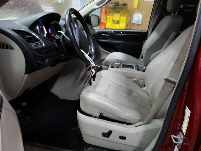 2C4RC1CG4CR416625 - 2012 CHRYSLER TOWN & COU TOURING L BURGUNDY photo 7